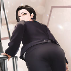 This is a pixiv picture whose title is 矢式さんのけつ.