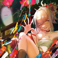 This is a pixiv picture whose title is 長なが野の原はら宵よい宮  祭り!.