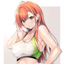 This is a pixiv picture whose title is 陸セパ夏葉さん.