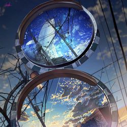 This is a pixiv picture whose title is 越鏡.
