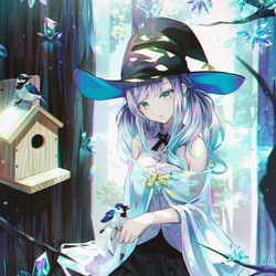 This is a pixiv picture whose title is ある森で.