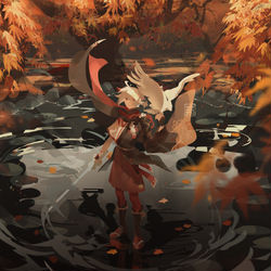 This is a pixiv picture whose title is autumn rain.