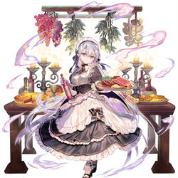 This is a pixiv picture whose title is 千年戦争アイギス　常夜の料理人アシュリン.