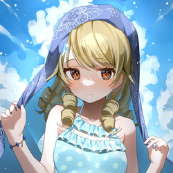This is a pixiv picture whose title is くぼ水着すこ.