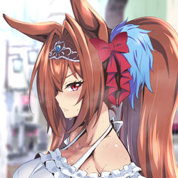 This is a pixiv picture whose title is 暑さと湿気で機嫌の悪そうなダスカ.