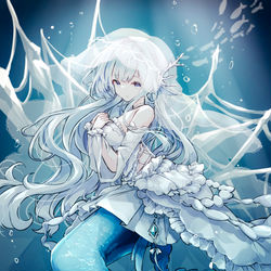 This is a pixiv picture whose title is 人魚.