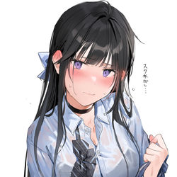 This is a pixiv picture whose title is 梅雨の真面目ちゃん☔.