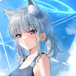 This is a pixiv picture whose title is 💙.