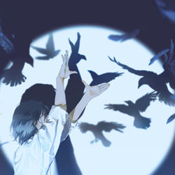 This is a pixiv picture whose title is Fiction.