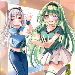 This is a pixiv picture whose title is ダンス・レッスン エンジュ.