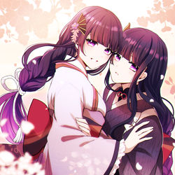 This is a pixiv picture whose title is 雷電将軍.
