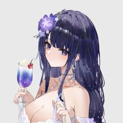 This is a pixiv picture whose title is 66日目、雷電将軍(誕生日).