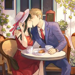 This is a pixiv picture whose title is On A Date.