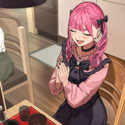 This is a pixiv picture whose title is 見た目地雷系で所作が上品な幼馴染.