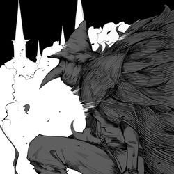 This is a pixiv picture whose title is 嘴の仮面.