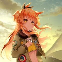 This is a pixiv picture whose title is 誇りをかけて.