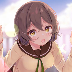 This is a pixiv picture whose title is 屋上の妹ちゃん.
