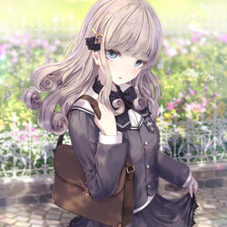 This is a pixiv picture whose title is 普通じゃなさそうな女子校生.