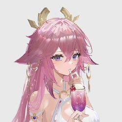 This is a pixiv picture whose title is 67日目、八重神子(誕生日).