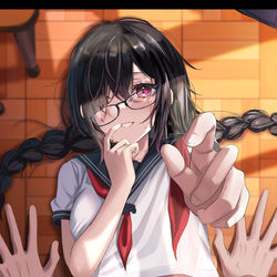 This is a pixiv picture whose title is 押し倒させられて….