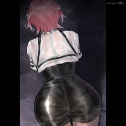 This is a pixiv picture whose title is 四つん這いli姉.