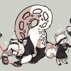 This is a pixiv picture whose title is ニーアオートマタ ④.