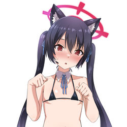 This is a pixiv picture whose title is アビドス対策委員会に(╹◡╹)ようこそにゃん.