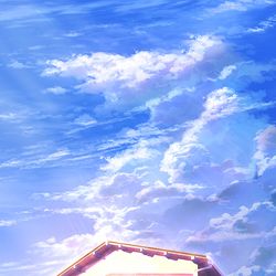 This is a pixiv picture whose title is 古家入道雲.