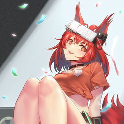 This is a pixiv picture whose title is 焰尾 Flametail フレイムテイル.