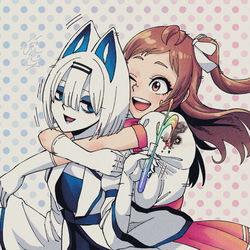This is a pixiv picture whose title is 「ジュッ」.