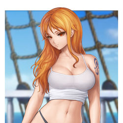 This is a pixiv picture whose title is Nami.