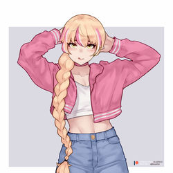 This is a pixiv picture whose title is 男の娘.