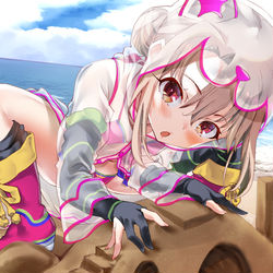 This is a pixiv picture whose title is 浜遊び.