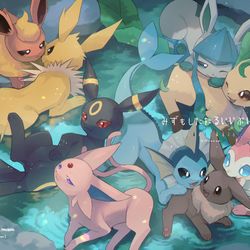 This is a pixiv picture whose title is みずもしたたるいいぶいず.
