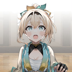 This is a pixiv picture whose title is ﾎﾟｺﾍﾞｪ…….
