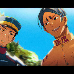 This is a pixiv picture whose title is 鯉登と月島.