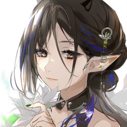 This is a pixiv picture whose title is 夜半.