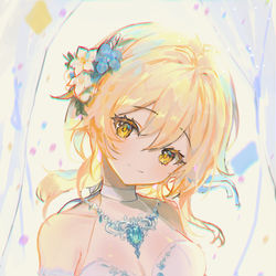 This is a pixiv picture whose title is 👰.
