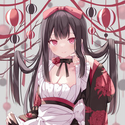 This is a pixiv picture whose title is 和メイド.