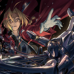 This is a pixiv picture whose title is 鋼の錬金術師.