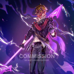 This is a pixiv picture whose title is Tartaglia Delusion Form.