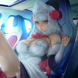 This is a pixiv picture whose title is Noelle (Genshin Impact).