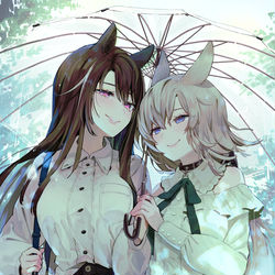 This is a pixiv picture whose title is 相合傘.