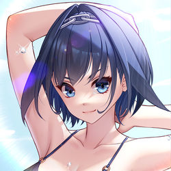 This is a pixiv picture whose title is kronii.