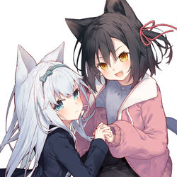 This is a pixiv picture whose title is C100表紙フォ～リンキャッツ.