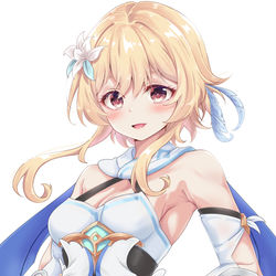 This is a pixiv picture whose title is 【原神】おなか【蛍】.