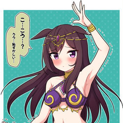 This is a pixiv picture whose title is 「ウマネスト２が来たら踊り子ドーベルがいいな…」という絵.