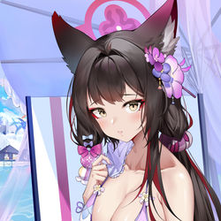 This is a pixiv picture whose title is 若藻.