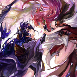 This is a pixiv picture whose title is 再会.