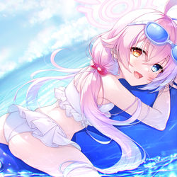 This is a pixiv picture whose title is 水着ホシノさん.